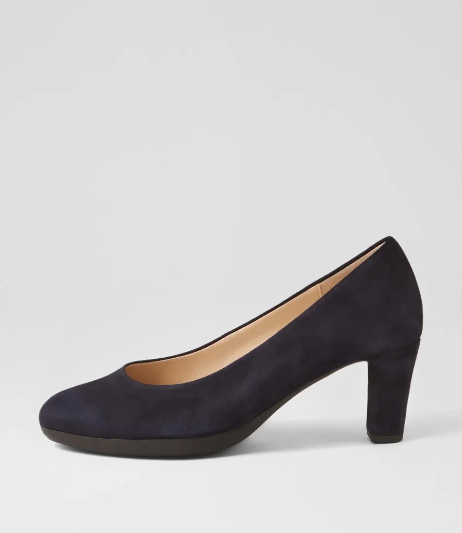 Women GABOR Comfort<Lisbeth Atlantic Suede Heels