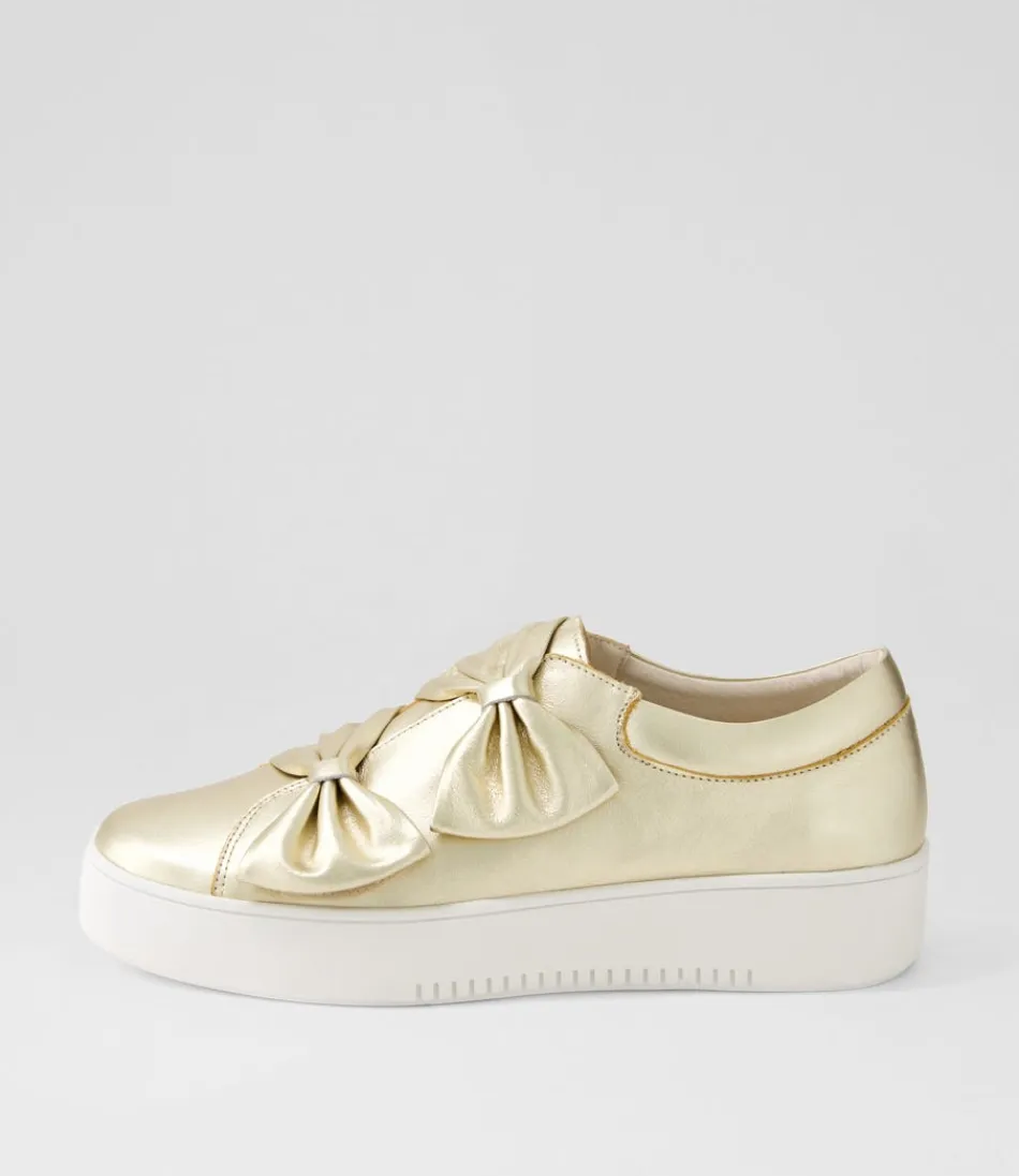 Women DJANGO & JULIETTE Sneakers<Loja Pale Gold Shine Leather Sneakers