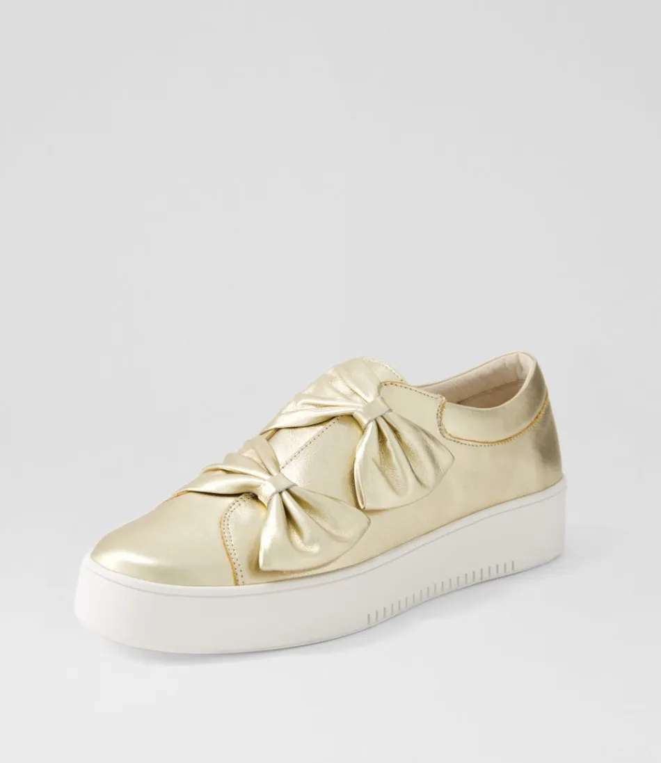 Women DJANGO & JULIETTE Sneakers<Loja Pale Gold Shine Leather Sneakers