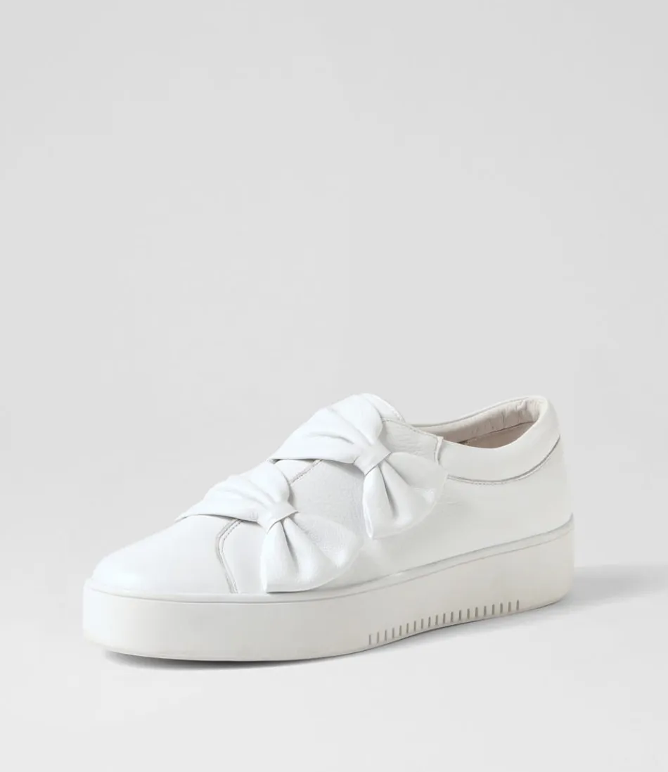 Women DJANGO & JULIETTE Sneakers<Loja White Leather Patent Sneakers