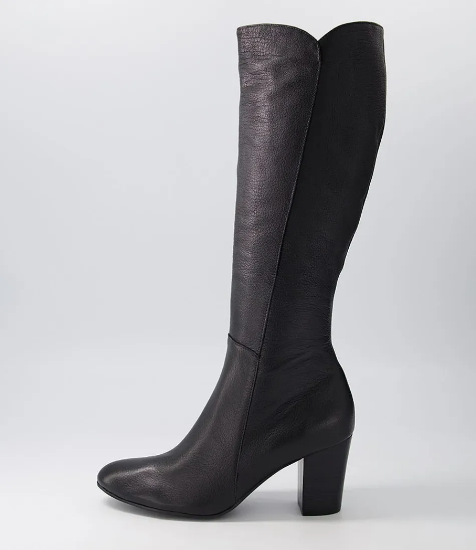 Women DJANGO & JULIETTE Boots<Lonson Black Leather Knee High Boots