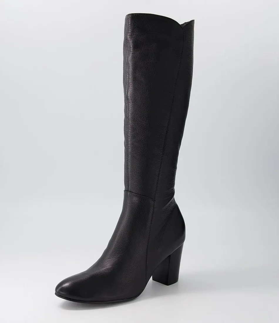 Women DJANGO & JULIETTE Boots<Lonson Black Leather Knee High Boots