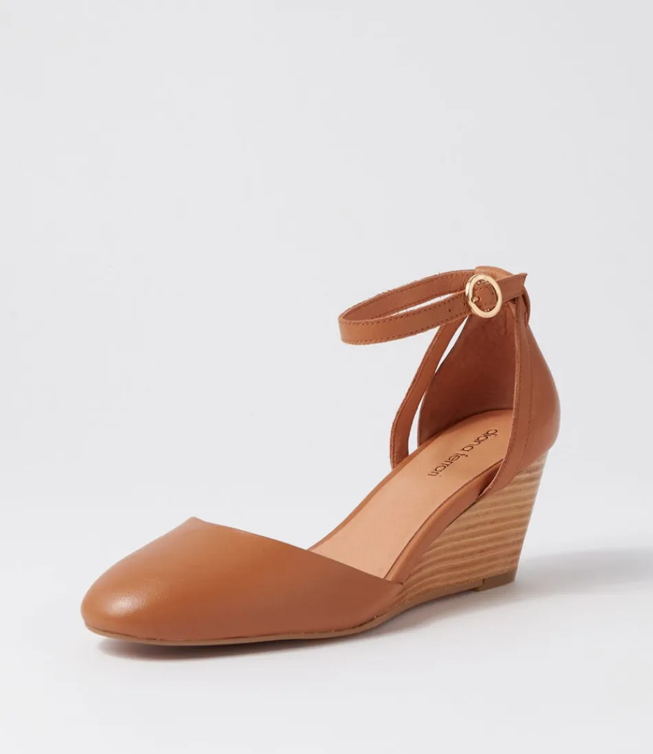 Women DIANA FERRARI Heels<Lorelei Tan Natural Heel Leather Heels