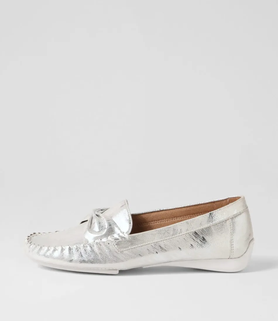 Women DJANGO & JULIETTE Loafers<Loukas Silver Scratch Leather Loafers