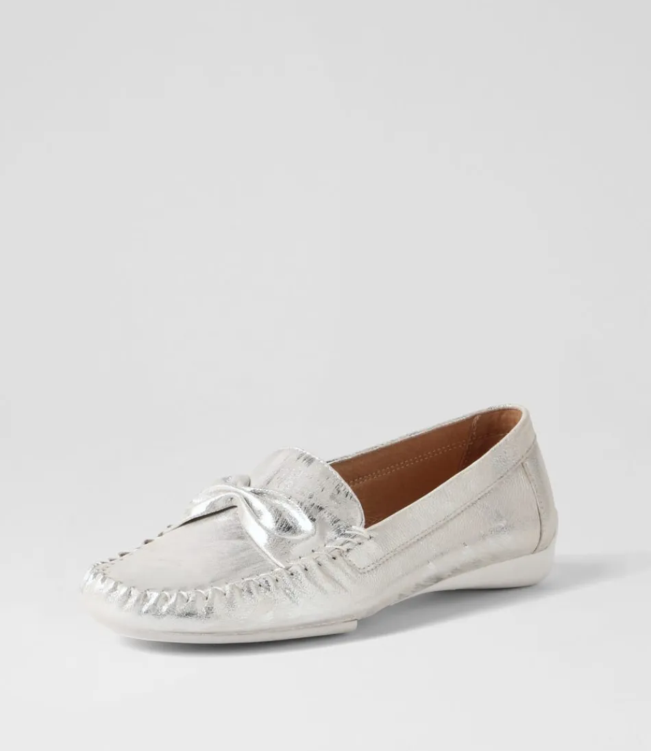 Women DJANGO & JULIETTE Loafers<Loukas Silver Scratch Leather Loafers