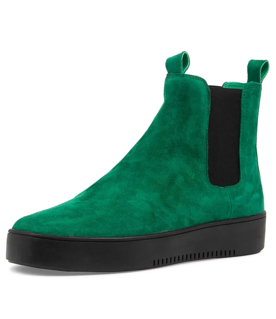 Women DJANGO & JULIETTE Boots<Lucero Dark Emerald Black Suede Boots