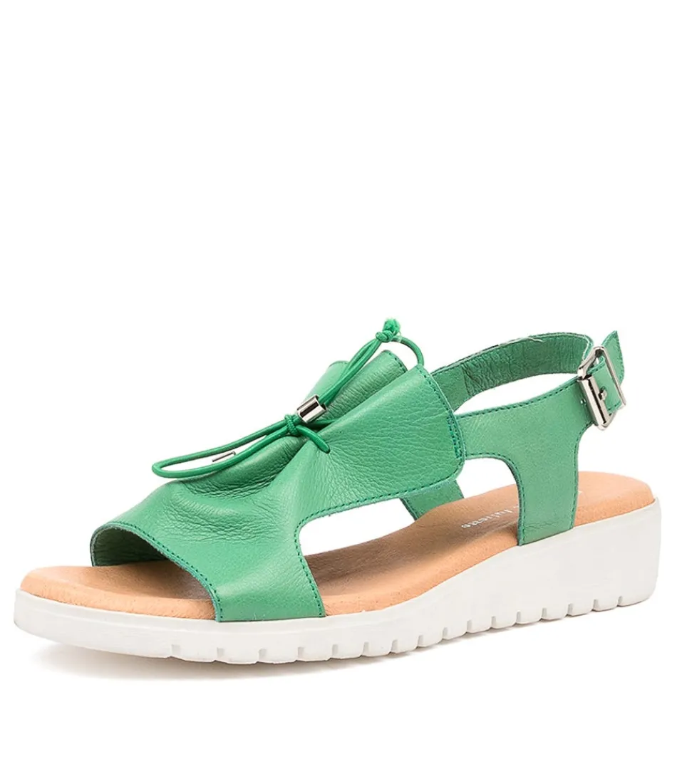 Women DJANGO & JULIETTE Wedges<Malika Emerald Leather