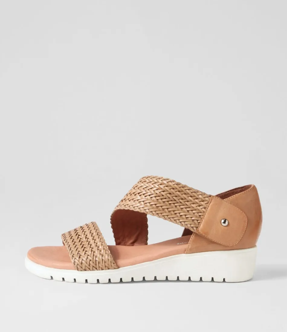 Women DJANGO & JULIETTE Wedges<Malkie Biscuit Weave Leather Sandals