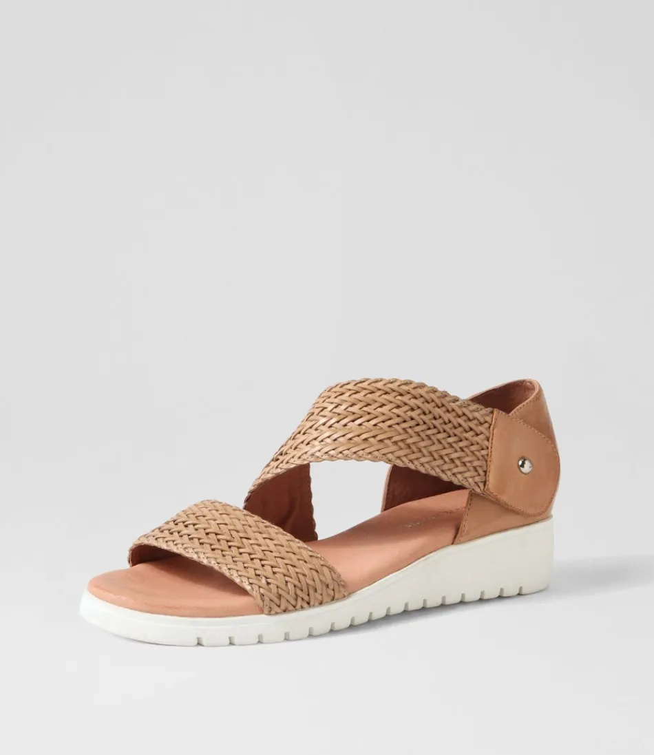 Women DJANGO & JULIETTE Wedges<Malkie Biscuit Weave Leather Sandals