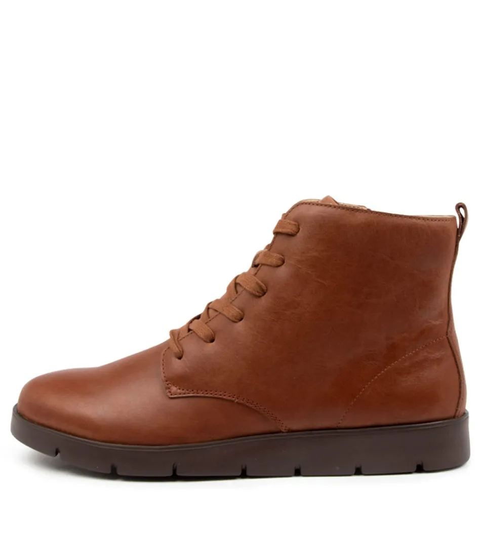 Women ZIERA Boots<Manila W Cognac Leather Ankle Boots