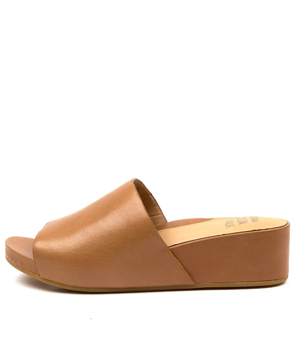 Women ZIERA Wedges<Marcy W Dk Tan Leather