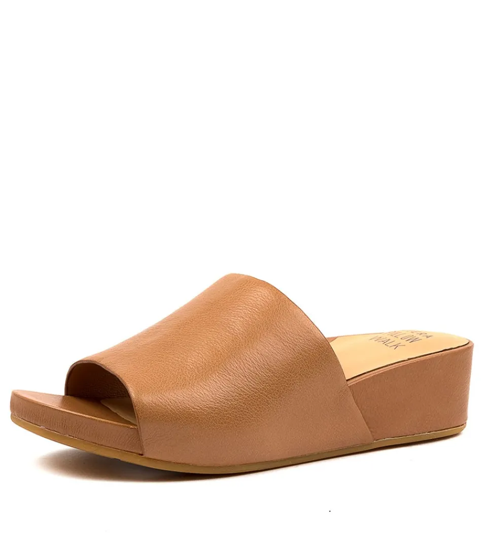 Women ZIERA Wedges<Marcy W Dk Tan Leather