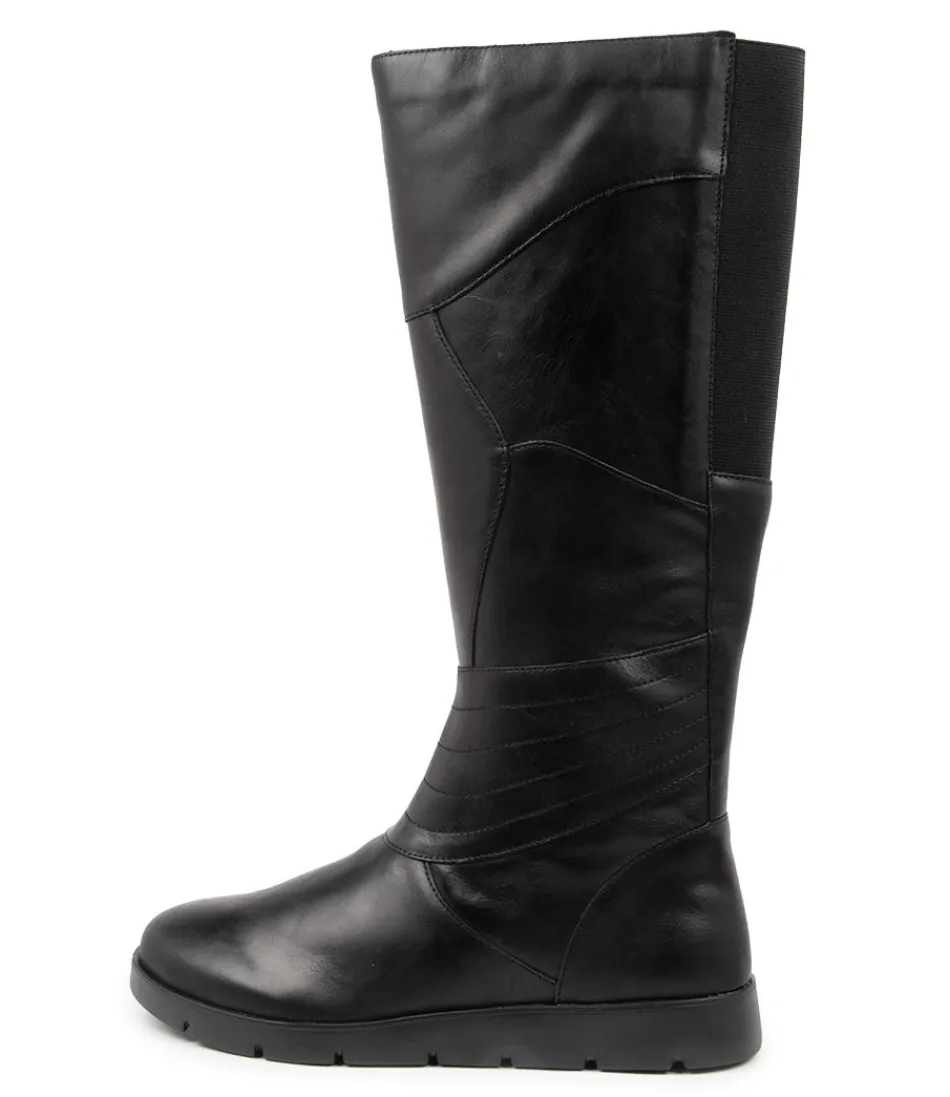 Women ZIERA Boots<Marlo W Black Leather