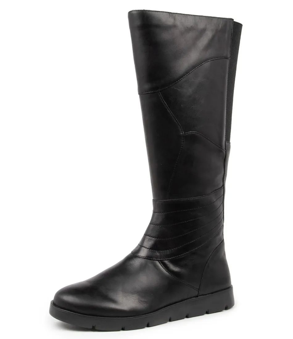 Women ZIERA Boots<Marlo W Black Leather