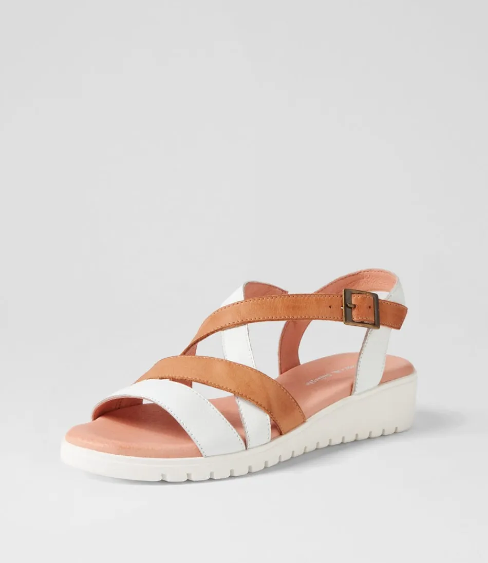 Women DJANGO & JULIETTE Wedges<Matedy White Dark Tan Multi Sandals