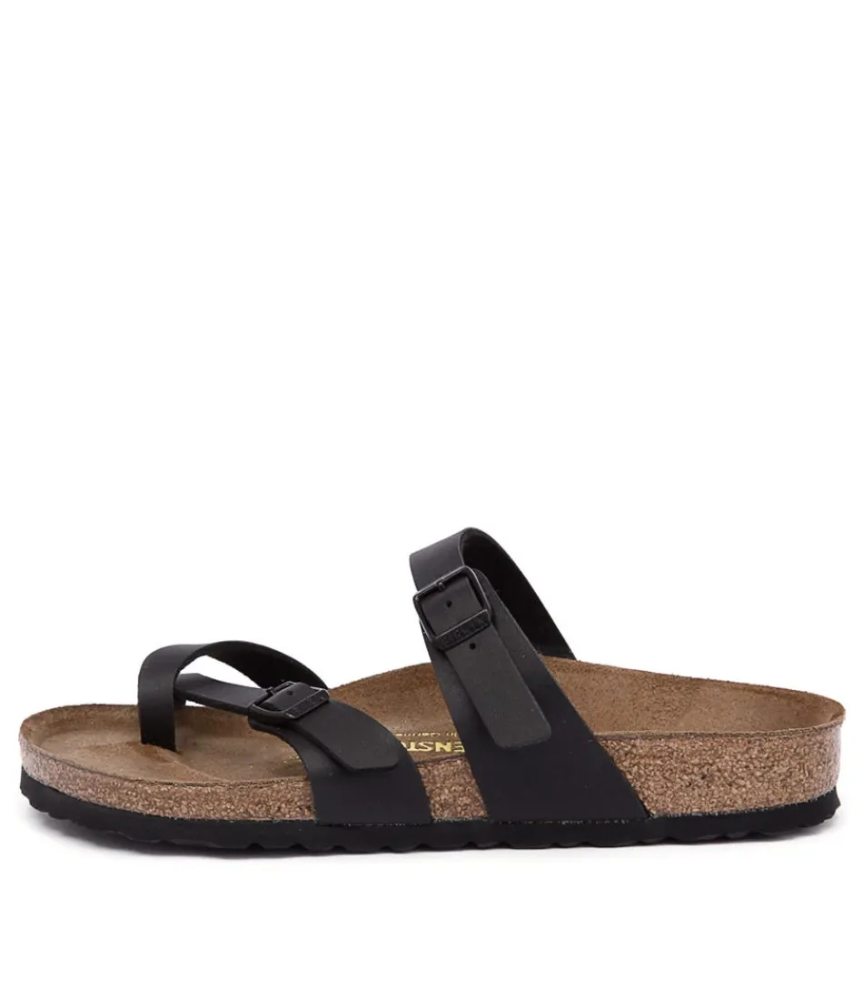 Women BIRKENSTOCK Comfort<Mayari Black Birkoflor