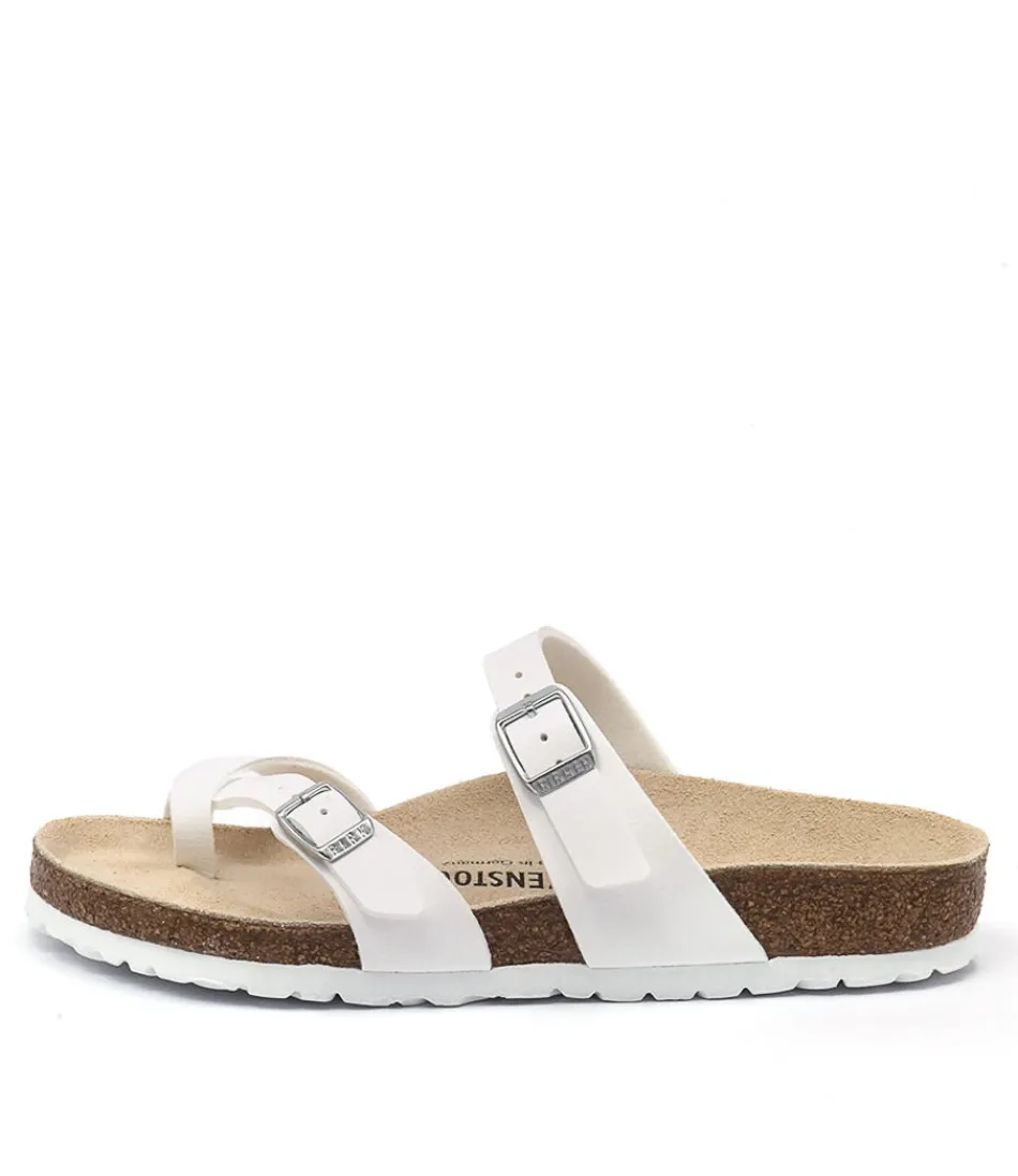 Women BIRKENSTOCK Comfort<Mayari White Birkoflor