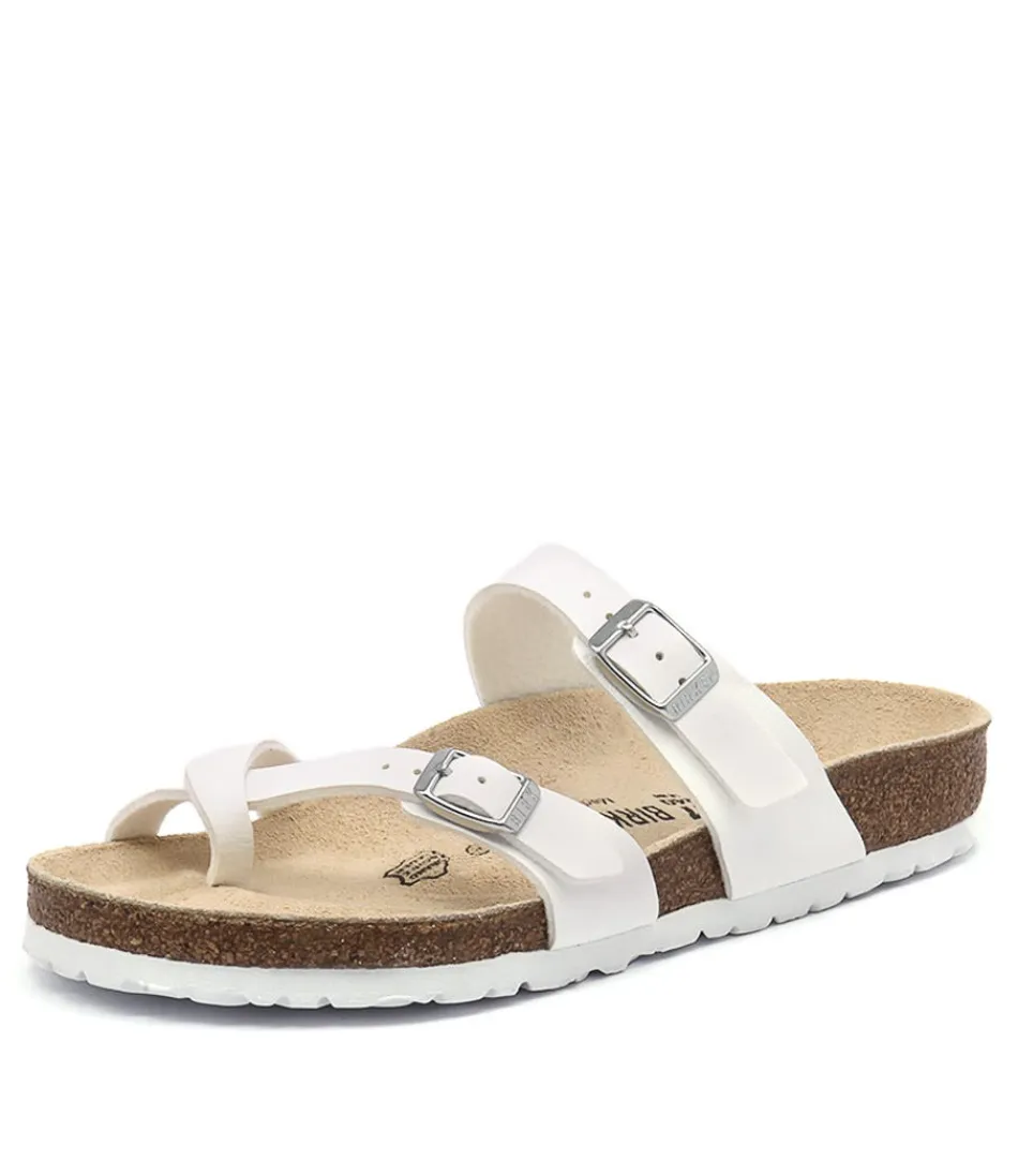 Women BIRKENSTOCK Comfort<Mayari White Birkoflor