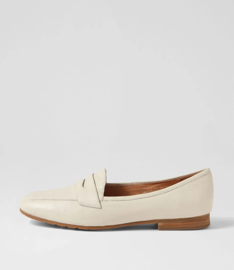 Women TOP END Loafers<Melinato Almond Leather Loafers