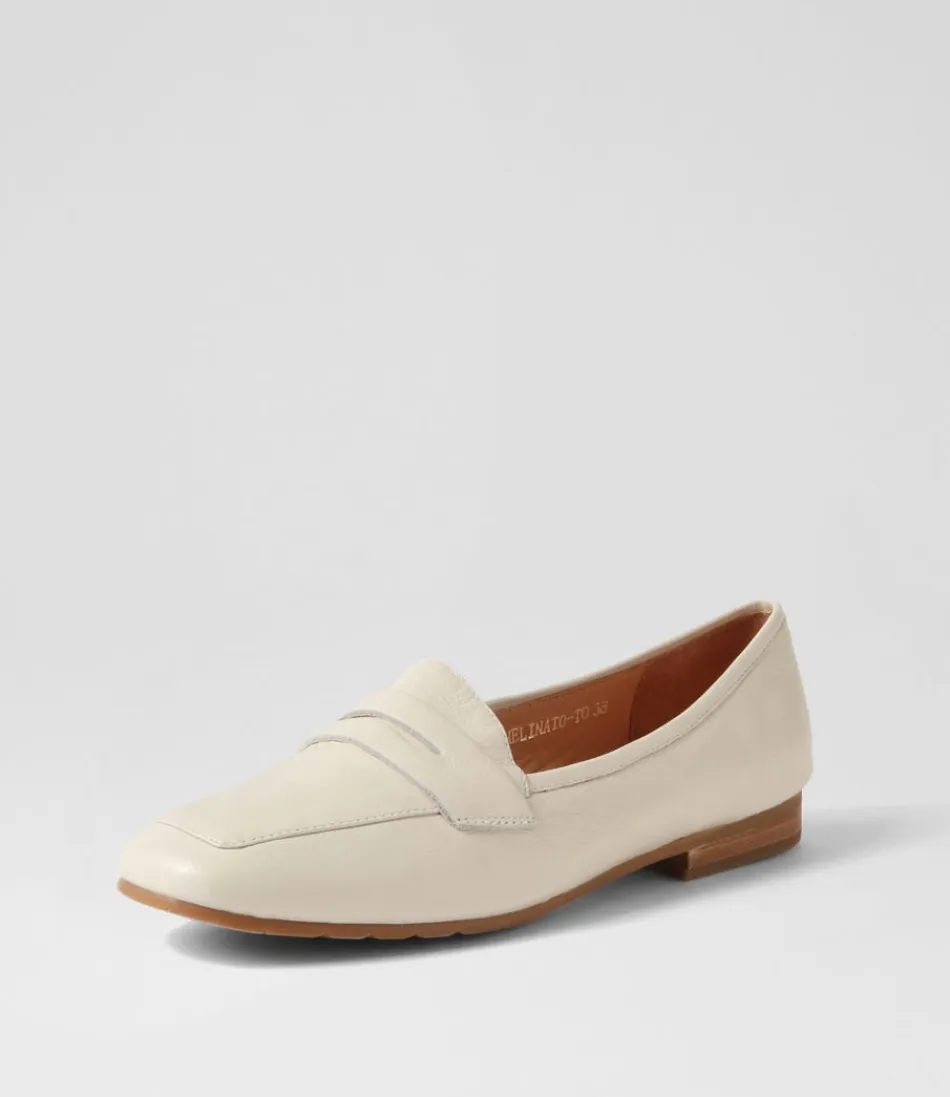 Women TOP END Loafers<Melinato Almond Leather Loafers