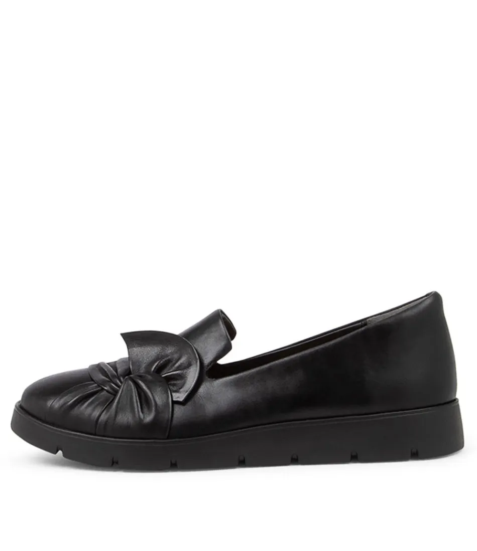 Women ZIERA Loafers<Miless W Black Leather