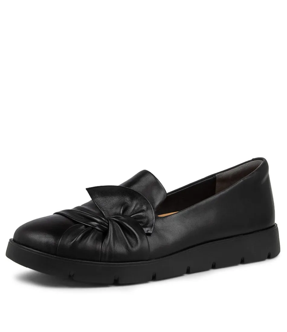 Women ZIERA Loafers<Miless W Black Leather