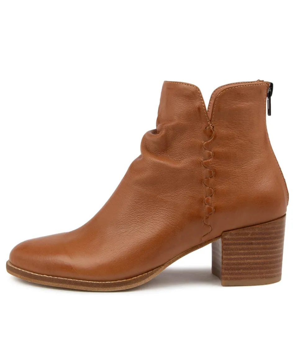 Women DJANGO & JULIETTE Boots<Millie Dk Tan Leather