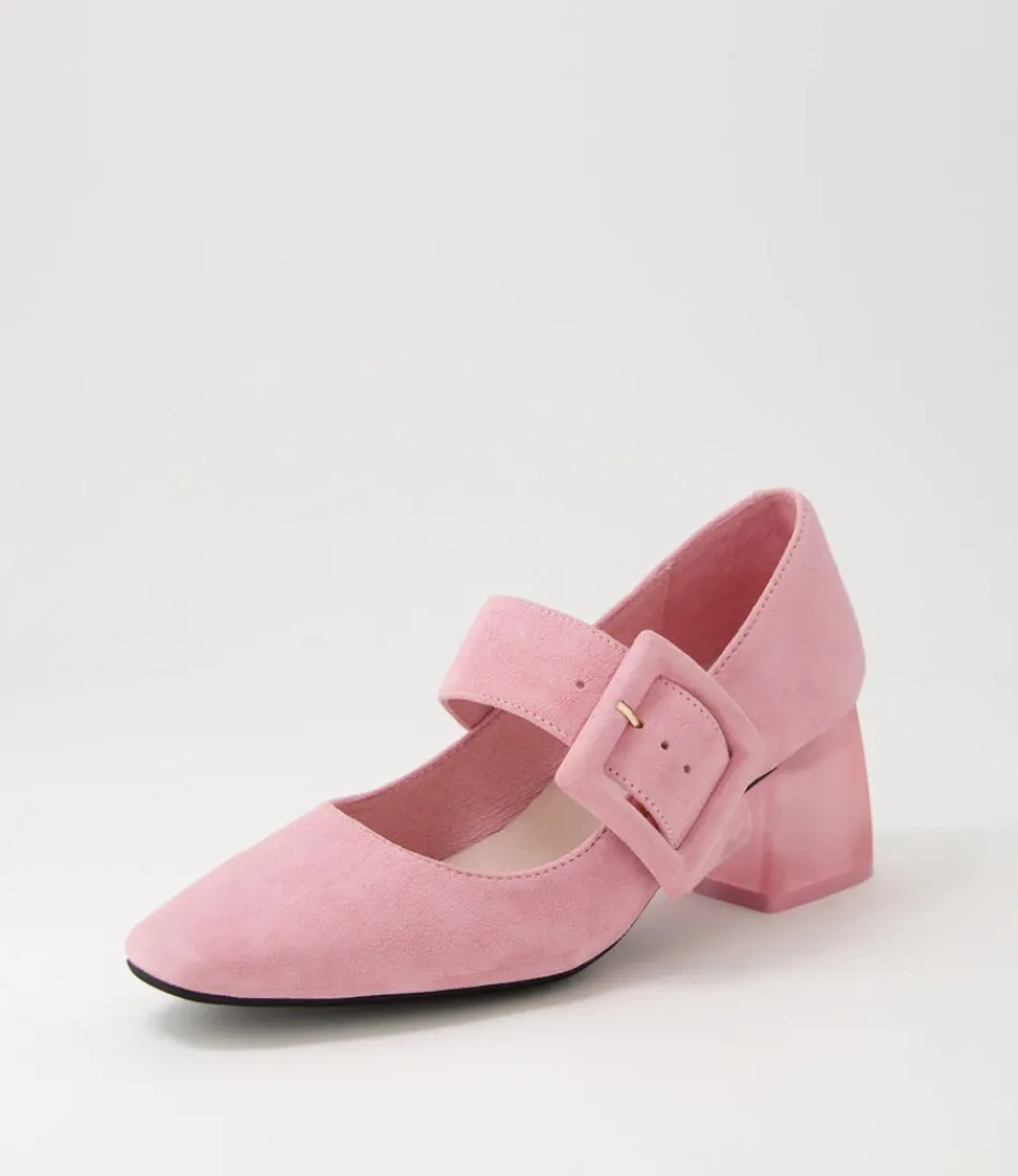 Women DJANGO & JULIETTE Heels<Milsom Pink Suede Heels