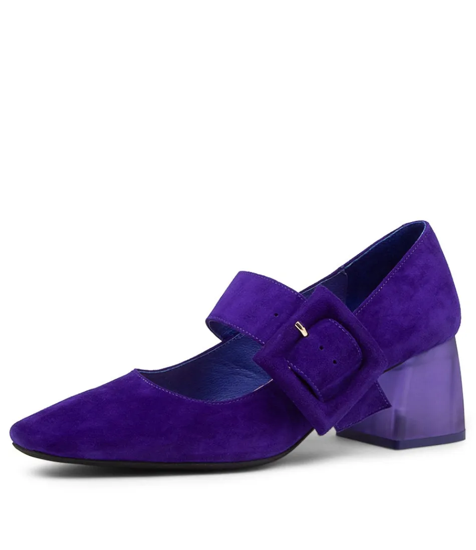 Women DJANGO & JULIETTE Heels<Milsom Purple Suede Heels