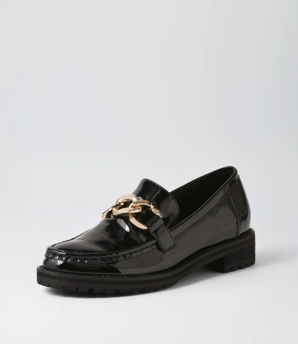 Women ZIERA Loafers<Misima W Black Patent Leather Loafers