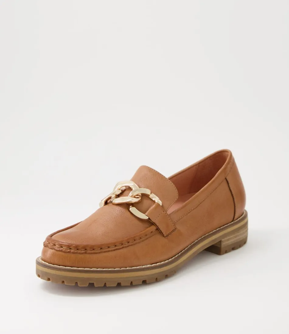 Women ZIERA Loafers<Misima W Tan Leather Loafers