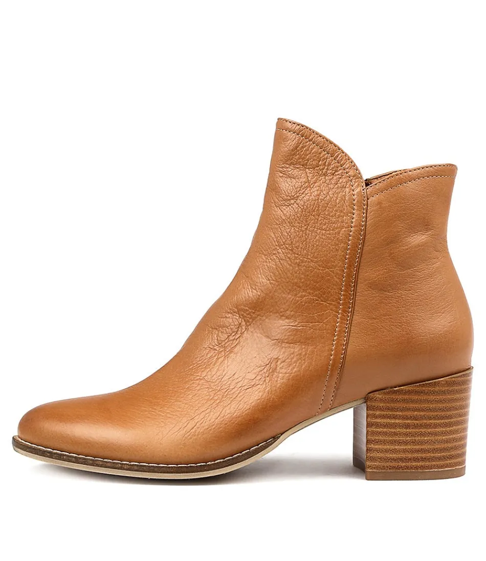 Women DJANGO & JULIETTE Boots<Mockas Dk Tan Leather