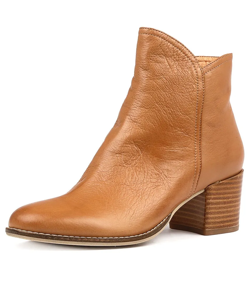 Women DJANGO & JULIETTE Boots<Mockas Dk Tan Leather