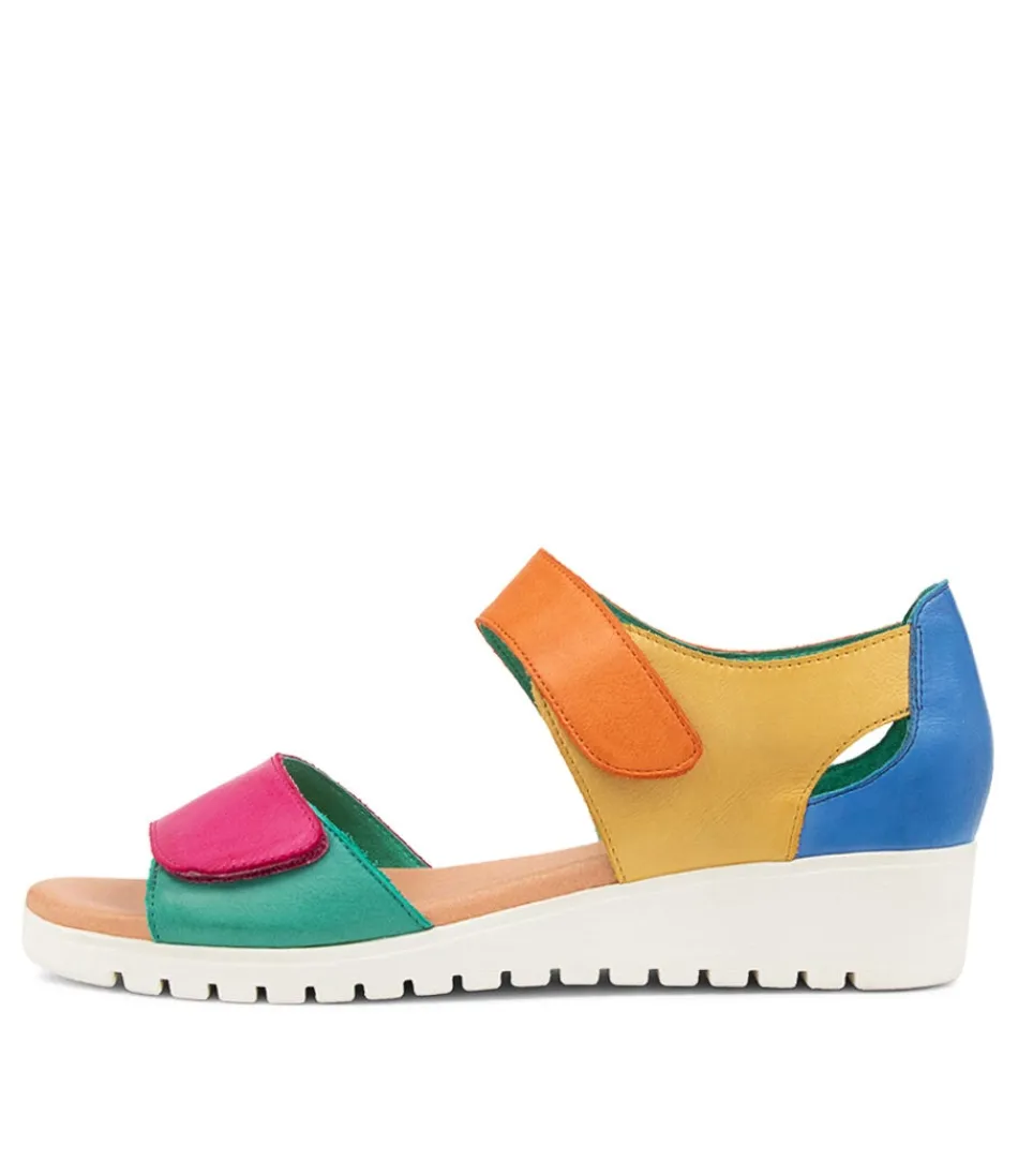 Women DJANGO & JULIETTE Wedges<Monte Bright Multi Sandals