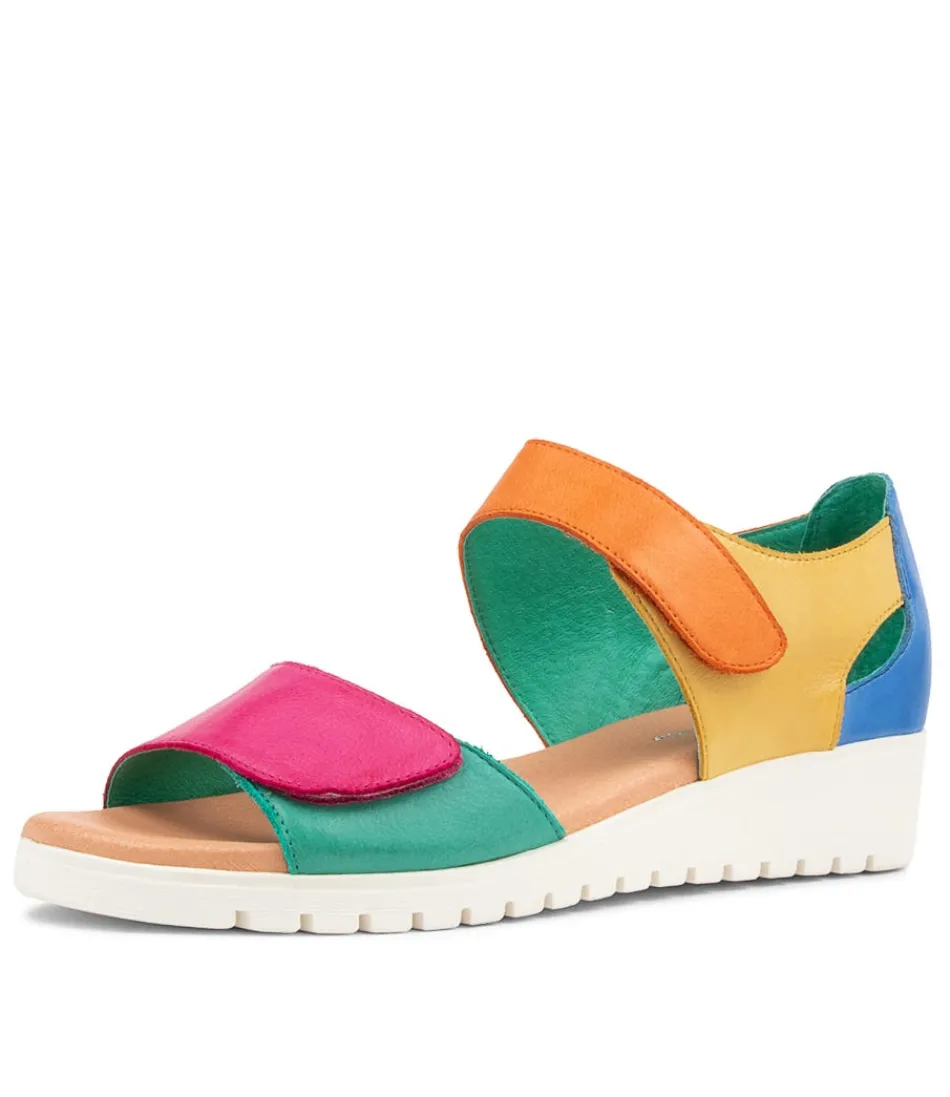 Women DJANGO & JULIETTE Wedges<Monte Bright Multi Sandals