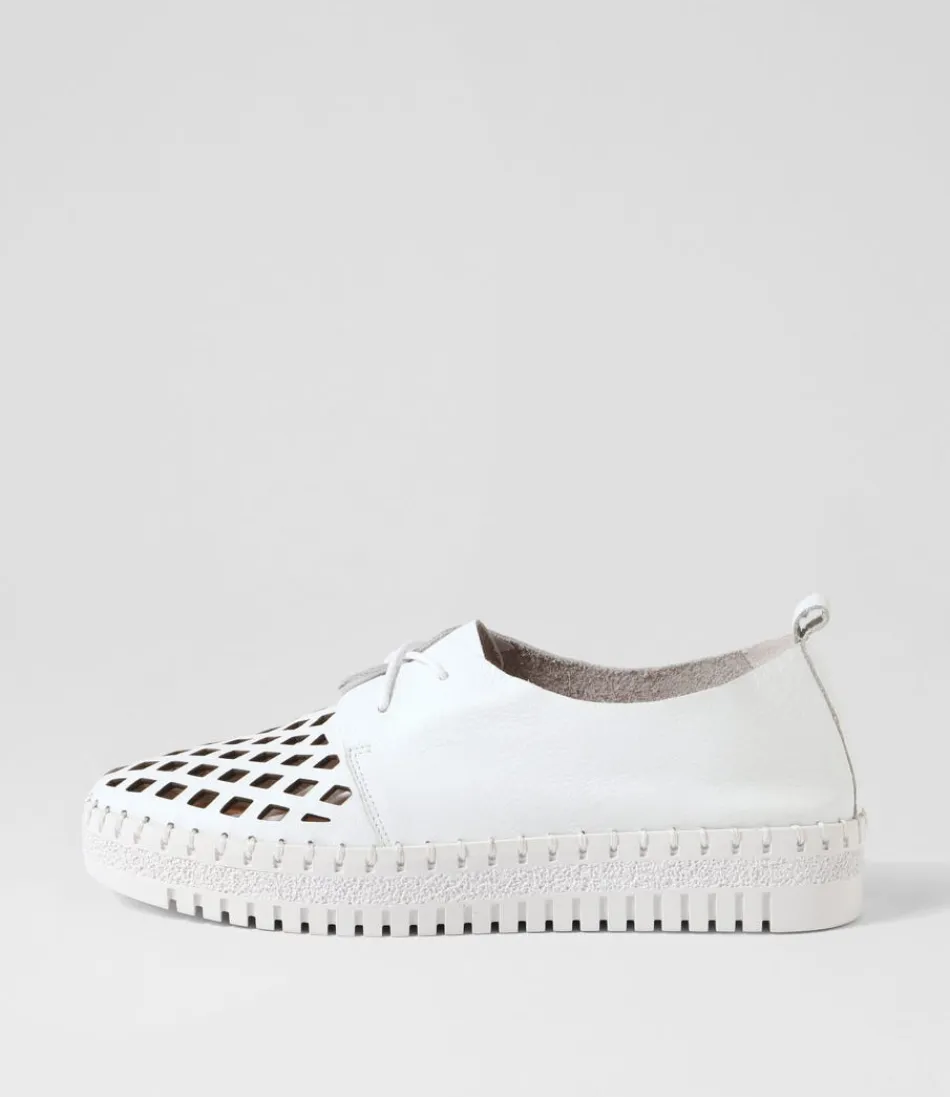 Women DJANGO & JULIETTE Sneakers<Mosi White Leather Sneakers