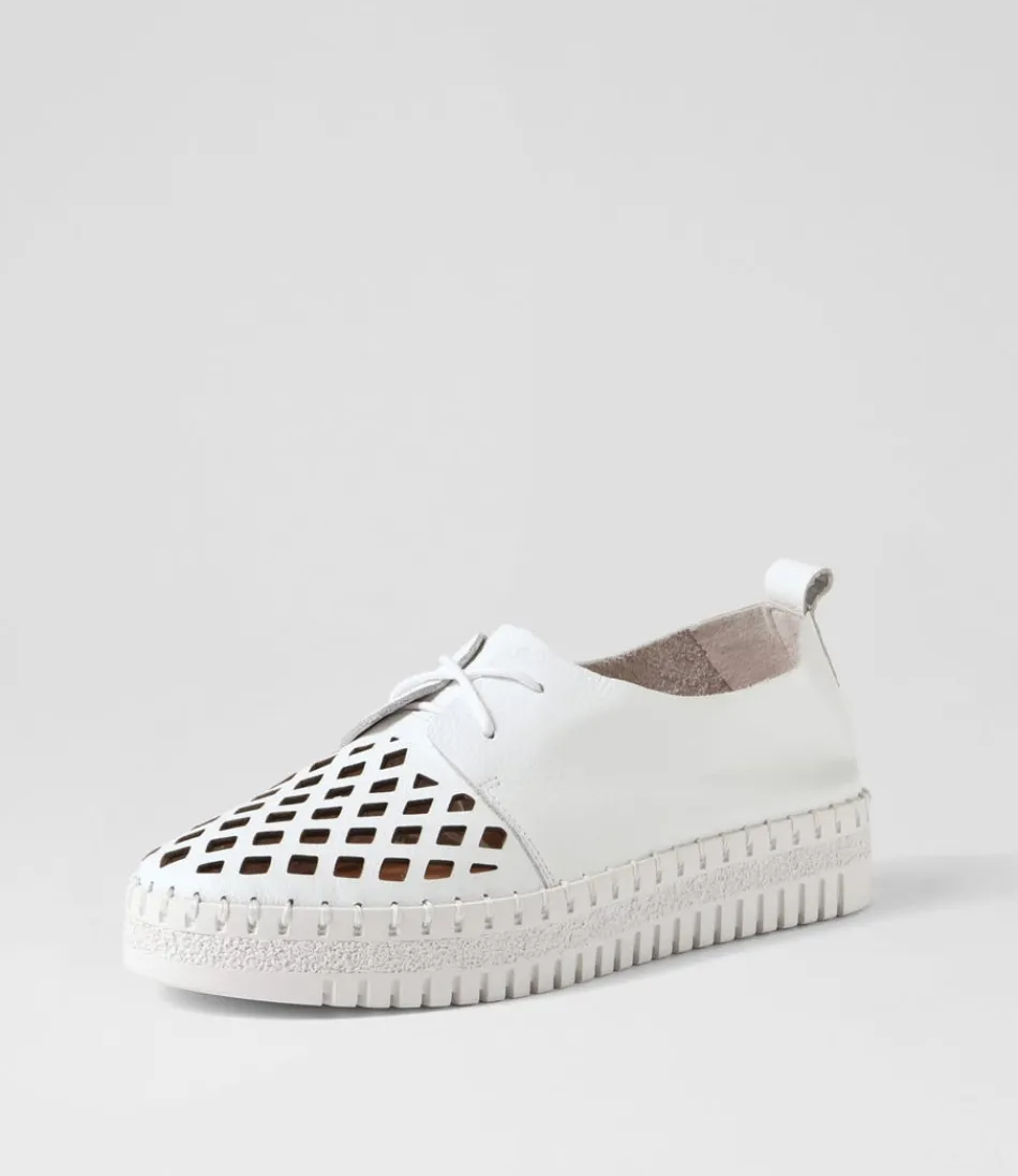 Women DJANGO & JULIETTE Sneakers<Mosi White Leather Sneakers