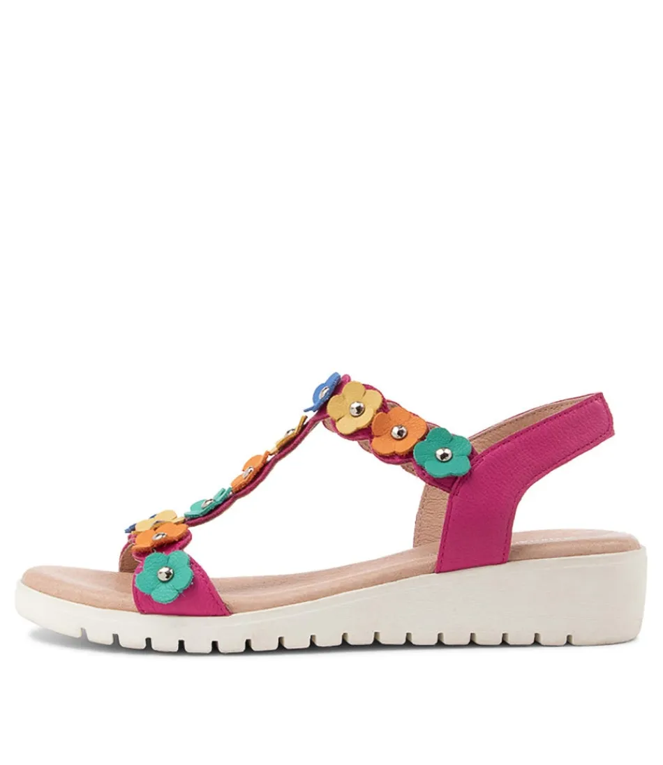 Women DJANGO & JULIETTE Wedges<Murmur Fuchsia Multi Sandals