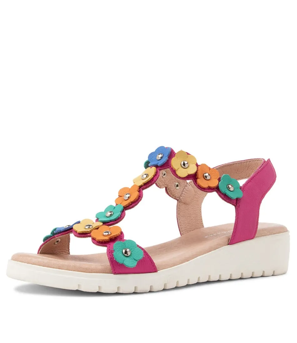 Women DJANGO & JULIETTE Wedges<Murmur Fuchsia Multi Sandals