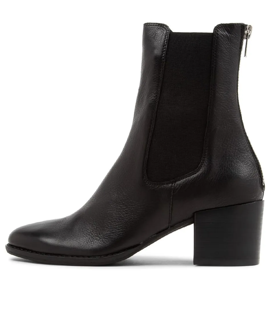 Women DJANGO & JULIETTE Boots<Mycah Black Leather Chelsea Boots Bh