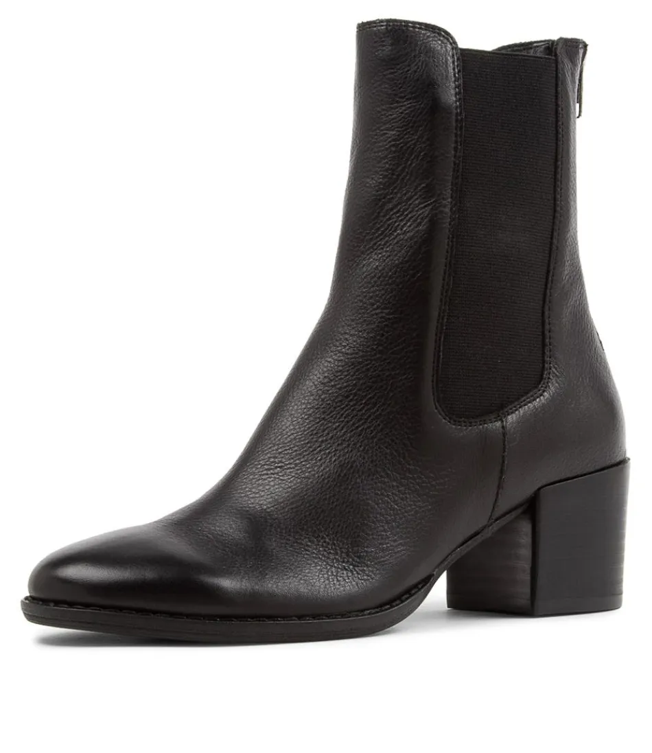 Women DJANGO & JULIETTE Boots<Mycah Black Leather Chelsea Boots Bh