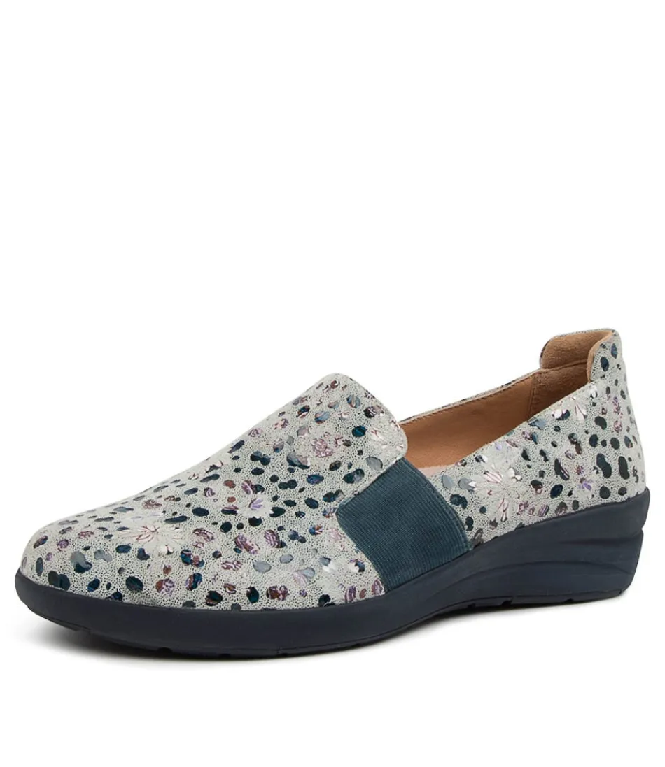 Women ZIERA Sneakers<Nannu W Navy Splotch Leat