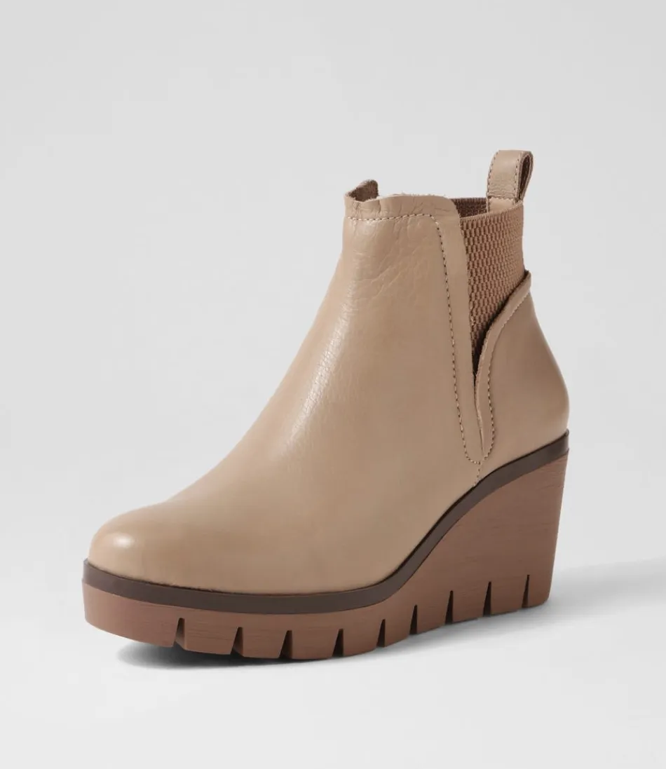 Women DJANGO & JULIETTE Boots<Narry Taupe Leather Ankle Boots