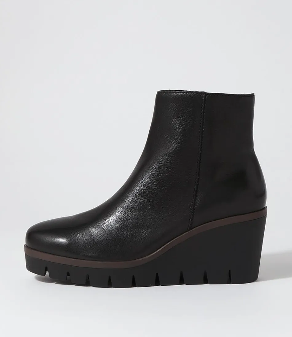 Women DJANGO & JULIETTE Boots<Nish Black Leather Ankle Boots