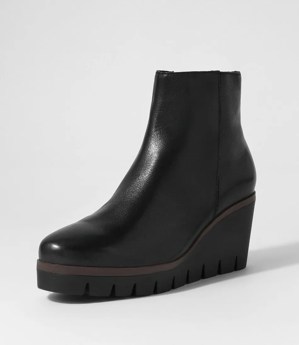 Women DJANGO & JULIETTE Boots<Nish Black Leather Ankle Boots