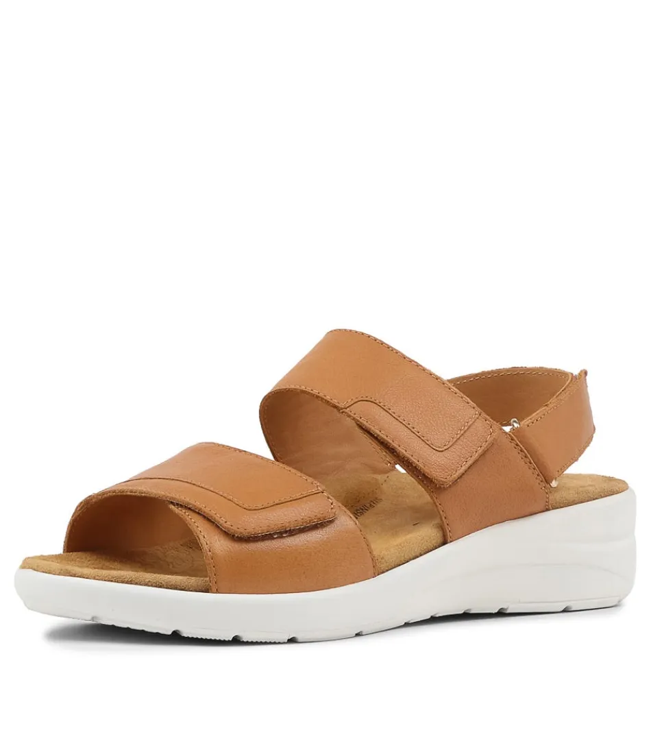 Women ZIERA Sneakers<Nyle Xw Tan Leather Sandals