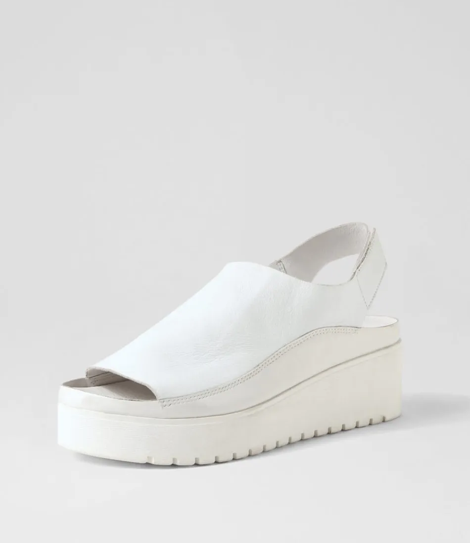 Women DJANGO & JULIETTE Sandals<Ober White Leather Patent Sandals