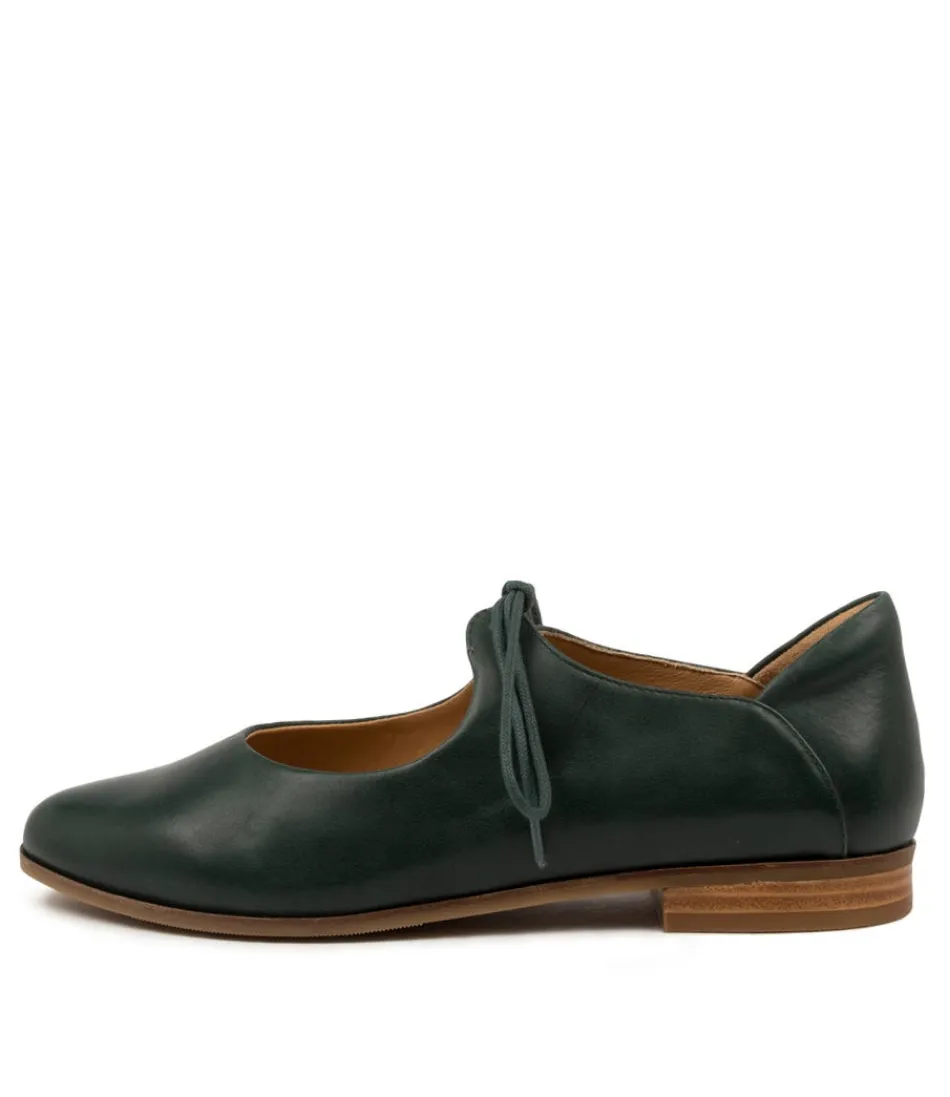 Women ZIERA Flats<Oceany Xf Emerald Leather