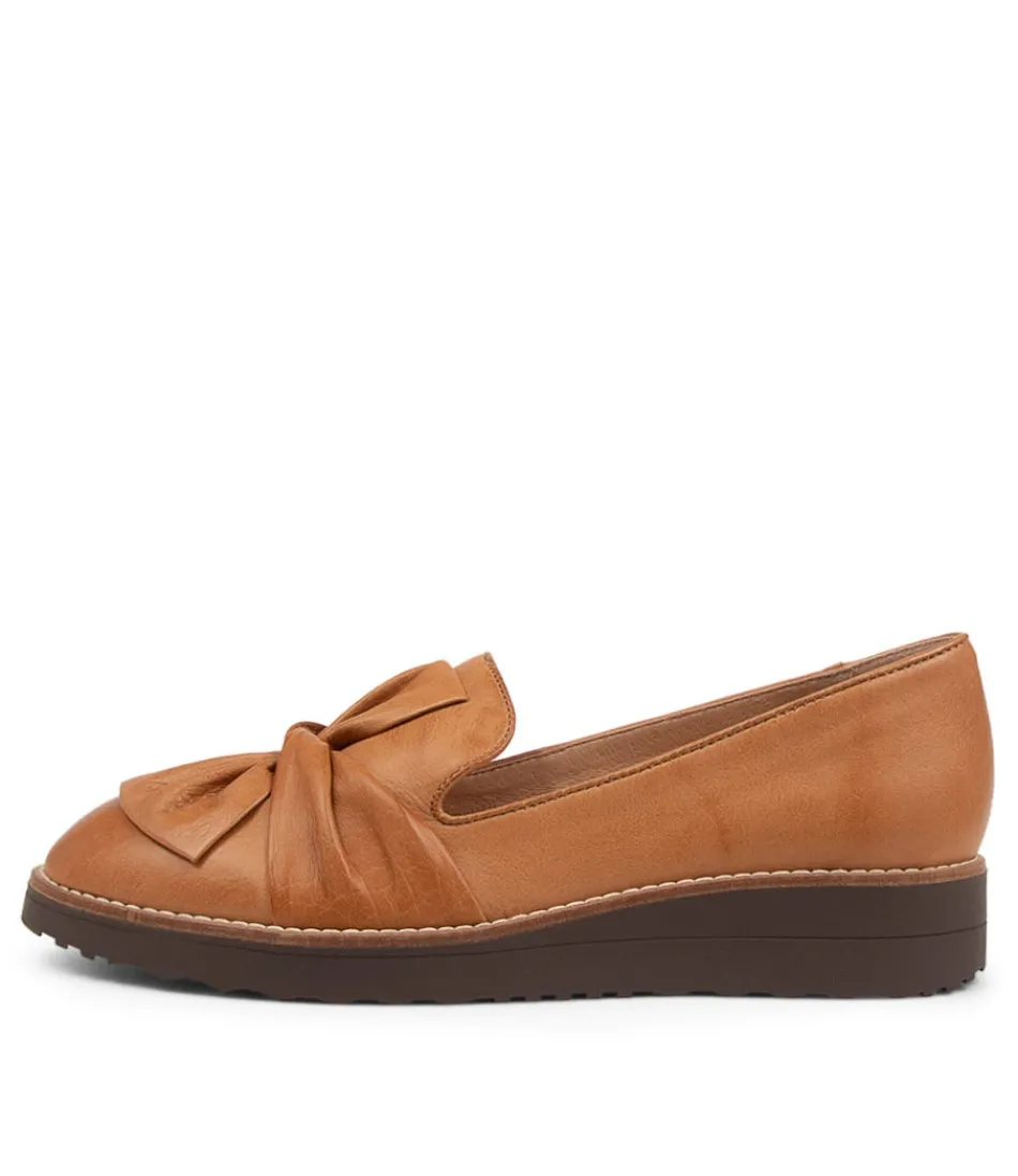 Women TOP END Loafers<Oclem Dark Tan Leather Flat Shoes Cs