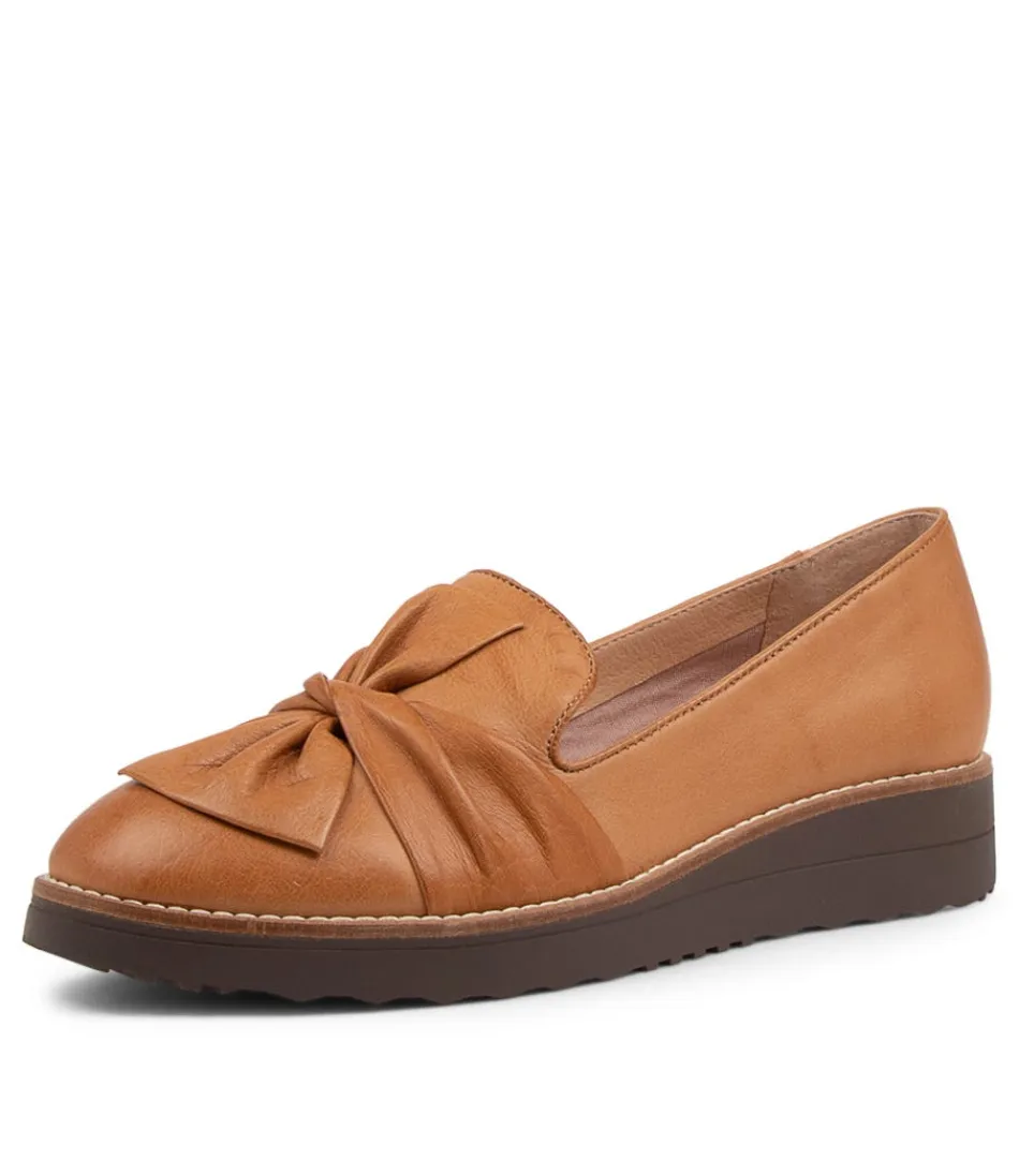 Women TOP END Loafers<Oclem Dark Tan Leather Flat Shoes Cs